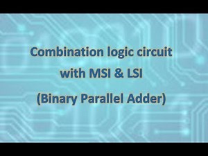 Combinational logic with MSI and LSI