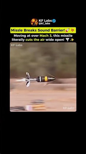Missile Breaks Sound Barrier | Slow Motion 🚀💥