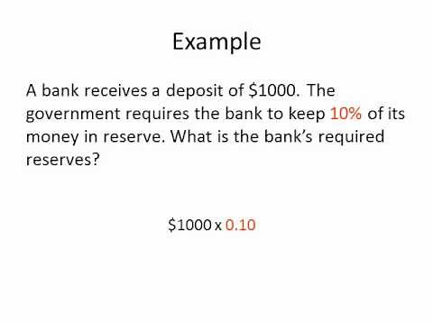 Calculating Excess Reserves