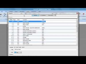Final Draft 9 for Windows | Scene Navigator Tutorial