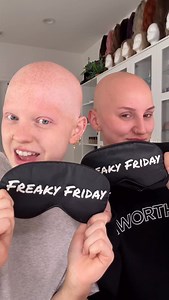 60K views · 24K reactions | We got the same brows HAHA no brows… HAPPY FREAKY FRIDAY Both of our wigs today are from @jadorasecret | Emmy Combs | Facebook