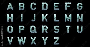 Hollywood movie title animation. Credits text, film font, transition letters or movie alphabet. Blockbuster, pitch, trailer or sequel. 4K and high quality for your movie