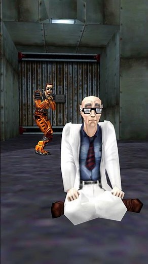 Can The Scientist Survive This Epic Kick? 😎🤯 / Half-Life scientists #memes #animation