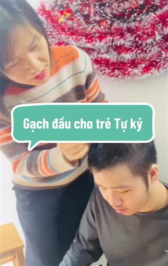 Ứng dụng Diện Chẩn cho trẻ tự kỷ. Cô Hạnh dùng đầu dò của cây dò day gạch kín toàn bộ đầu của trẻ. #tretuky #dienchan #xh #fyp #xuhuong