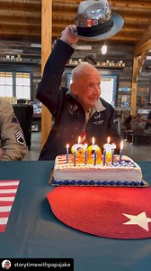Happy Birthday to World War II veteran and TikTok star Story time with Papa Jake Larson! 🎂🇺🇸 On June 6, 1944, Staff Sergeant Jake M. Larson landed on Omaha Beach in Normandy, France under enemy fire. Such an honor to have spent time with him in Normandy for the D-Day 80th Anniversary Commemoration Events this past June. For his 102 birthday, give him a follow here and over on TikTok. Happy Birthday, Papa Jake! Thank you for all you and your generation did to secure our freedom 🙏🇺🇸 | Jack C