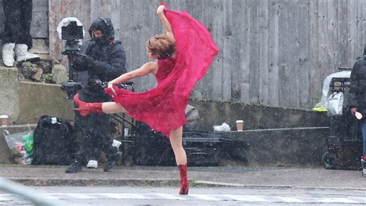 Raye braves sub-zero temps as she dances in the snow for new music video