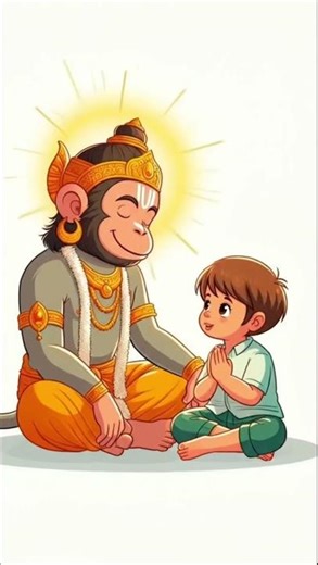 hanuman ji♥️ #animatedcartoon #kids #hanumanji #spiritualvibes #kidsvideo #cartoon #lovestatus