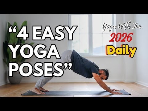 4 Easy Yoga Poses for Beginners | Full Yoga Routine at Home