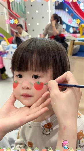 Strawberry cheeks, anyone? 🍓💖This adorable look is the perfect touch of sweetness!Wanna learn how to paint it? Let’s create some berry magic together!#facepaint #kidsfacepainting #partytime #partydress #BodyPaint #bodyart #party #facepaint #facepainting | Anka Bella Usa