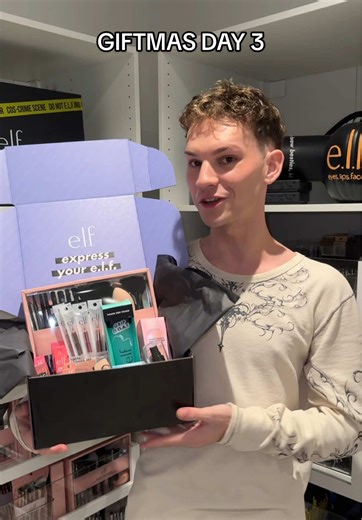 Want to win all of this makeup!? Read below! Its day 3 of our 12 days of giftmas & im excited to be giving away all of this brand new elf cosmetics makeup to one of you! ✨🎁 Rules are: -must be following me on tiktok & IG: jessejaggers -must comment on this tiktok tagging a friend -must like & comment on my pinned giveaway post on IG -winner will be announced via tiktok & IG stories tomorrow 12/16, package will be shipped at end of giftmas -US based only