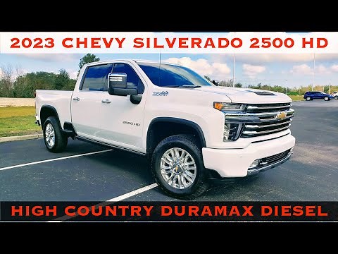 2023 Chevy Silverado 2500 High Country Duramax Diesel V8 4x4 - POV Review & Test Drive..