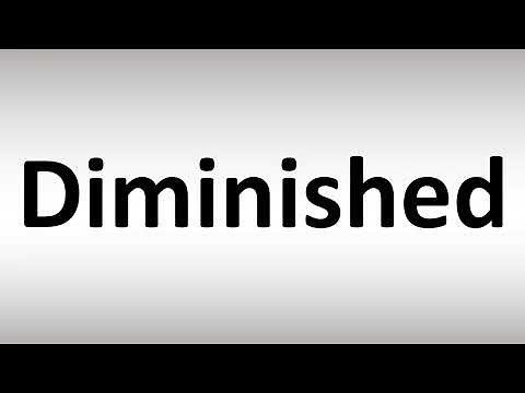 How to Pronounce Diminished