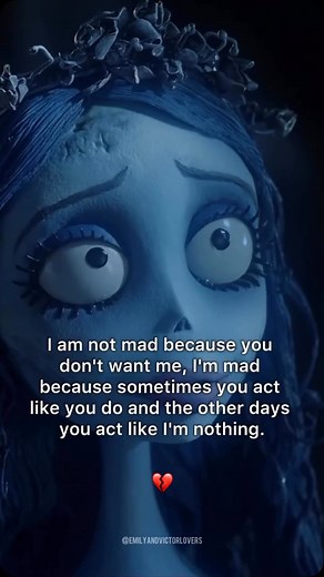Emily and Victor 🦋 - Corpse Bride Movie on Instagram: "💔😢"