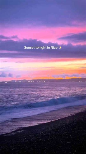 Experience magical sunsets along Nice France coastline
