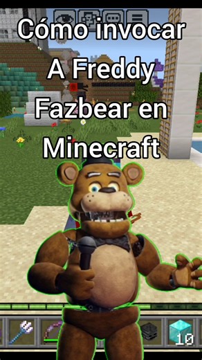 How to summon Freddy Fazbear in Minecraft #shorts