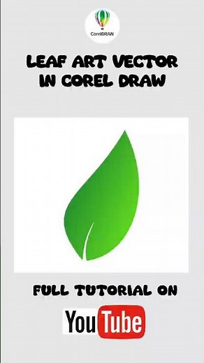 Leaf Art Vector Design In Corel Draw
