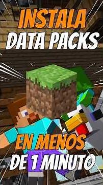 Como instalar DATAPACKS en MINECRAFT en menos de 1 MINUTO!!