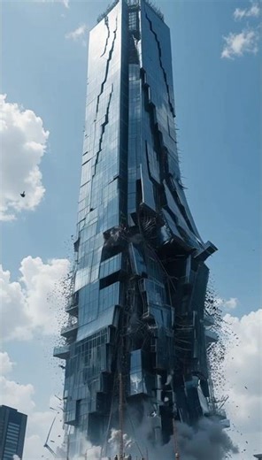Futuristic Skyscraper Shatters in Terrifying Earthquake!