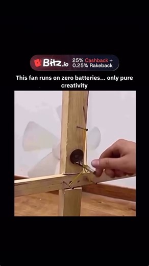 Explaining Mind on Instagram: "This fan doesn’t need batteries-just pure creativity. Instead of electricity, it uses simple mechanical design to get the blades spinning. Made from lightweight materials, it can run with a pull string, a hand crank, or even the airflow around it. Some versions use smart mechanisms like gears or rubber bands to store and release energy, proving that comfort doesn’t always rely on modern tech. It’s an eco-friendly, innovative reminder that smart design can replace b