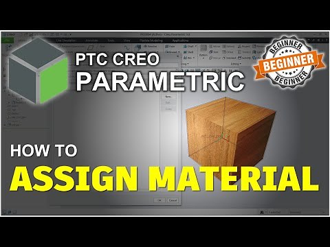 Creo How To Assign Material Tutorial