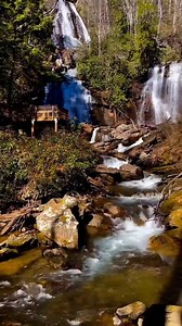 For those that love a paved trail with a beautiful waterfall! Anna Ruby Falls in Georgia😍 Follow TravelWith ThisDuo for More Waterfalls! #waterfalls #georgia #beautifulview #waterfallsounds #hiking #roadtrip #travelcouple #travellife | TravelWith ThisDuo