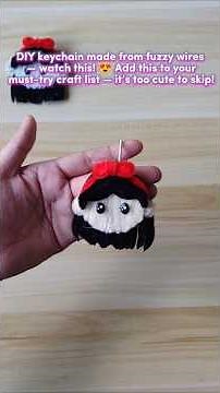 Fuzzy Wire Keychain Tutorial #fuzzywirekeychain #fuzzywirecrafts