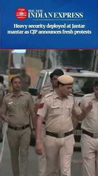 Heavy security has been deployed, and barricades have been put up at the Jantar Mantar