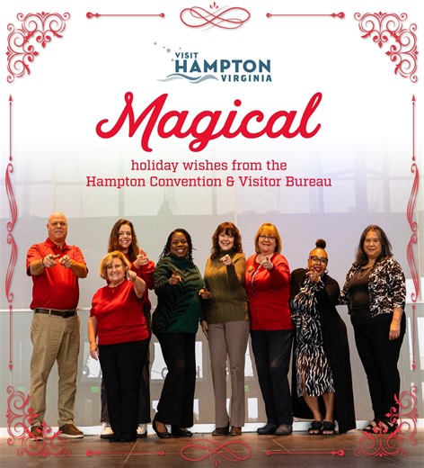 Sending Holiday Magic from the Hampton Convention & Visitor Bureau! Hampton is full of wonder, and you—our partners, clients, residents, and visitors—are the heart of it. 冀✨ #VisitHamptonVA | Visit Hampton, Virginia! | Facebook