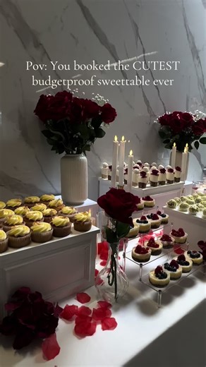 Budget-Friendly Red Themed Sweet Table Ideas