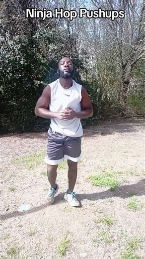 ninja Hop Pushups #fitness #exercise #workout #foryou