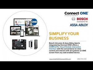 Connect ONE Webinar: Bosch Intrusion Panels with Assa Abloy Aperio Integration