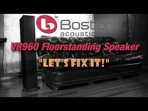 Boston Acoustics Speaker - No Subwoofer Sound Fix - VR960 Repair