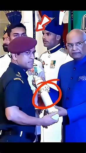 When the President shakes hands with someone while giving an award, that person can only be MS Dh...