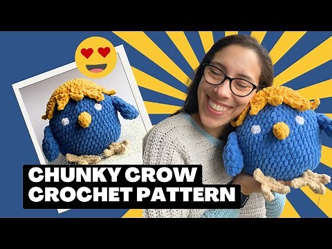 How to Crochet a Crow 🐦‍⬛ Amigurumi Crochet Pattern Tutorial