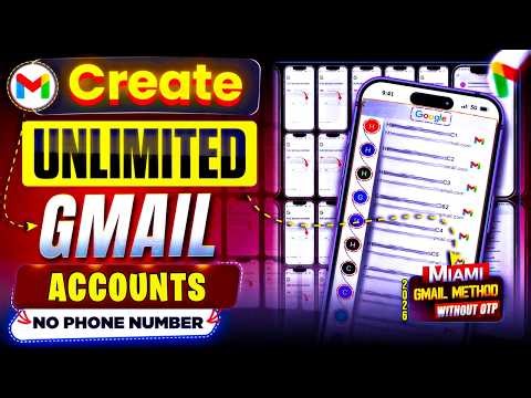 How to Create UNLIMITED Gmail Account in Mobile | Create gmail account without phone number 2026