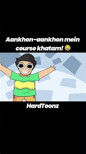 ankho ankho mein khatam😂#hardtoonz