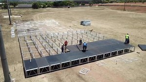 Stage & VIP decking going up earlier today...get your tickets at Ticketpro, Choppies, Spar, Jet, CNA & Edgars...Tickets will be sold at the gate as well on Saturday for R200.00 General, R400.00 VIP & R700.00 VVIP!!! | Rusty Summer Fiesta 2022