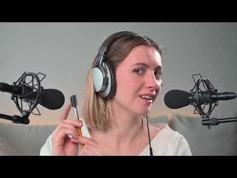 ASMR - New Microphones Trigger Test (Up close, ear to ear, whispered)