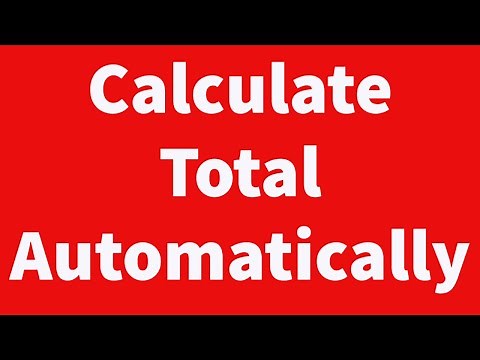 Calculate Total Automatically as You Type using VBA