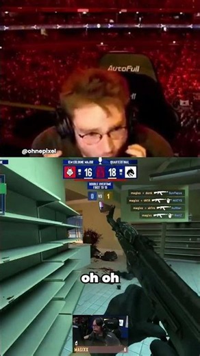 Magixx Insane 1v4 😲 #ohnepixel #magixx #cs2