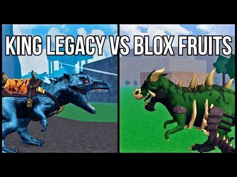 Allo Vs T-Rex | King Legacy Vs Blox Fruits