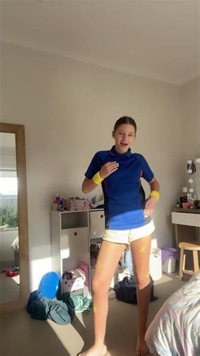 Wearing a splash of yellow for junior sports day