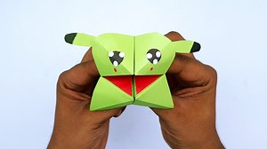 45K views · 2.6K reactions | Making Diy Origami Pikachu in 5 minutes | DIY How To Make Paper Pikachu | Pokémon Origami #OrigamiPikachu #PokemonOrigami #PaperToyCrafts | Entertaining Arts | Facebook