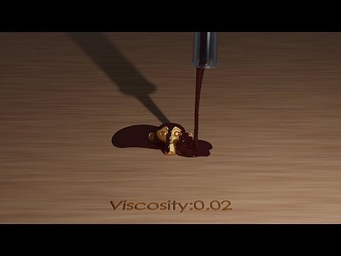 Blood and Gold | Blender flip fluids Viscosity comparison