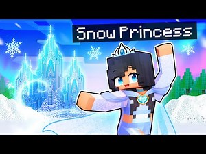 Playing as the SNOW PRINCESS in Minecraft!
