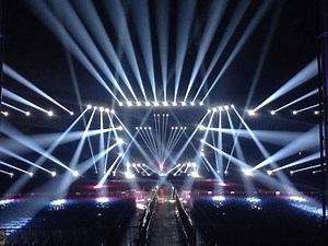 51K views · 862 reactions | Moving head beam lighting show at the beginning of concert | Pro Stage Equipment Export | Facebook
