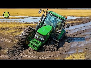 Extreme Tractor Stuck In Mud Compilation | Amazing Tractor Operator Skills #2