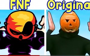 Friday Night Funkin'_ VS Spooky Scary Skeletons Dance Physic Halloween FNF Mod_