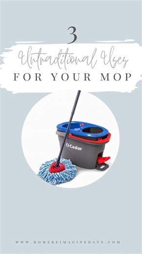 3 untraditional ways to use your mop! Make sure to use a CLEAN mop head for these features, not the one you used on the floor 😉 1) clean your baseboards. Avoid bending down and make a rather annoying task, Simple! 2) stair railings or banisters. Clean thick or tall banisters with easy using your mop! 3) doors and door frames. Clean those tall and pesky doors 🚪 with a mop head, because I know you’ve been avoiding this for months! Happy spring cleaning! Mop linked in my Amazon shop in “as seen i