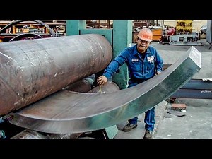 Exciting Steel Bending Machine Working & Huge Metal Plate Rolling Methods - Amazing Technology